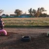Члены ТОС на субботнике по благоустройству детской площадки на ул.Островского